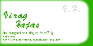 virag hajas business card